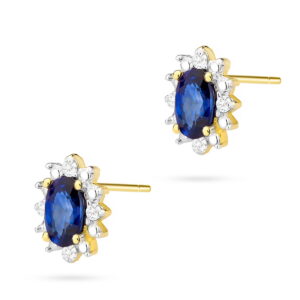 Kolczyki Szafir 2 x 0,30ct