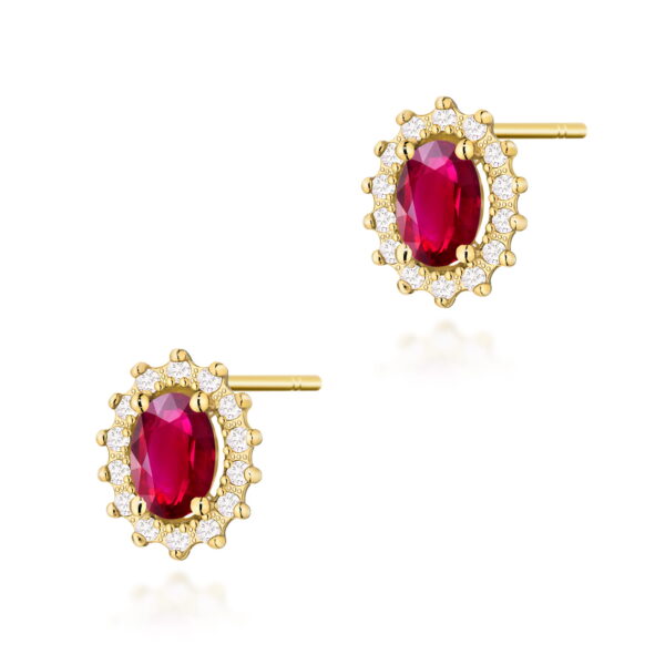 Kolczyki Rubin 2 x 0,60ct