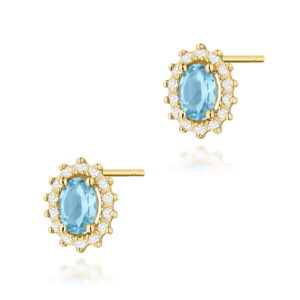Kolczyki Topaz 2 x 0,50ct