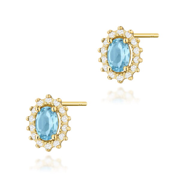 Kolczyki Topaz 2 x 0,50ct