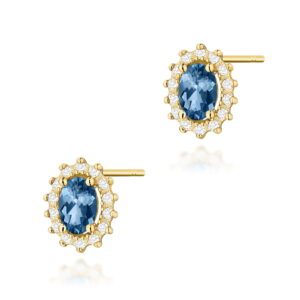 Kolczyki Topaz London Blue 2 x 0,50ct