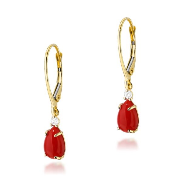 Kolczyki Koral 2 x 0,65ct