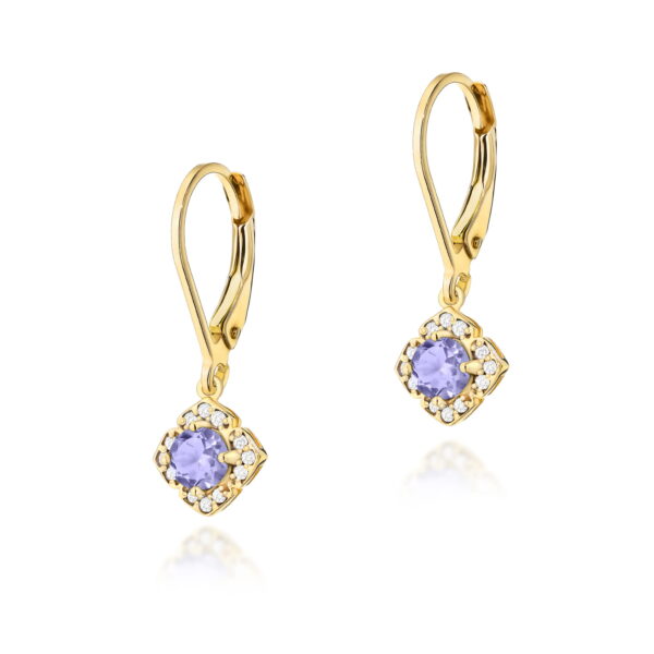 Kolczyki Tanzanit 2 x 0,35ct