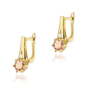 Kolczyki Morganit 2 x 0,40ct