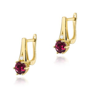 Kolczyki Rodolit 2 x 0,60ct