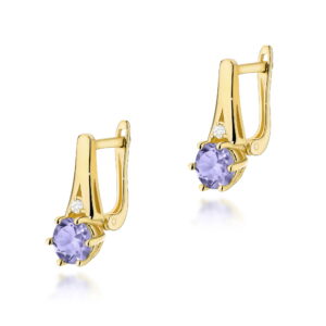 Kolczyki Tanzanit 2 x 0,50ct