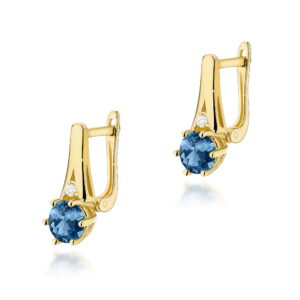 Kolczyki Topaz London Blue 2 x 0,50ct