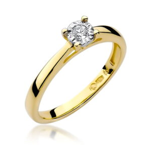 Pierścionek Diament 0,08ct