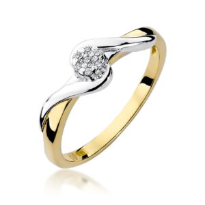 Pierścionek Diament 0,04ct