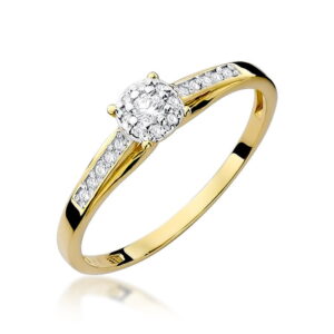Pierścionek Diament 0,04ct