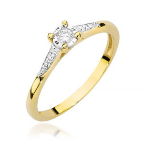Pierścionek Diament 0,08ct