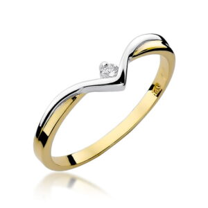 Pierścionek Diament 0,04ct