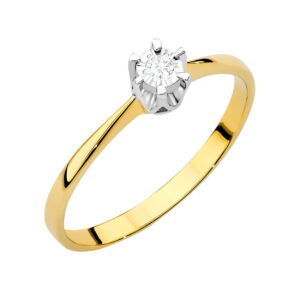 Pierścionek Diament 0,03ct