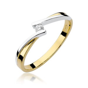 Pierścionek Diament 0,04ct
