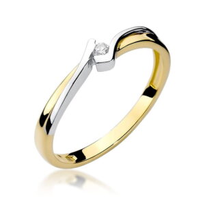 Pierścionek Diament 0,04ct