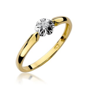 Pierścionek Diament 0,04ct