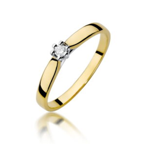 Pierścionek Diament 0,04ct
