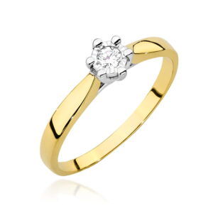 Pierścionek Diament 0,08ct