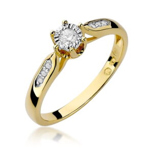 Pierścionek Diament 0,08ct