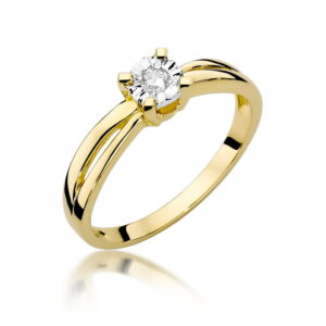 Pierścionek Diament 0,08ct