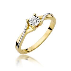 Pierścionek Diament 0,08ct