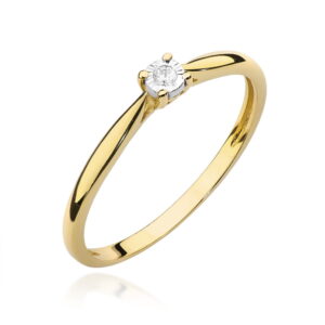 Pierścionek Diament 0,01ct