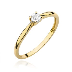 Pierścionek Diament 0,03ct