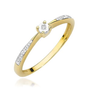 Pierścionek Diament 0,01ct