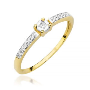 Pierścionek Diament 0,02ct