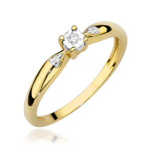 Pierścionek Diament 0,02ct