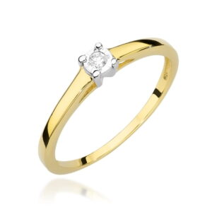 Pierścionek Diament 0,03ct