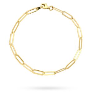 Bransoletka złota długie ogniwa 18-21cm