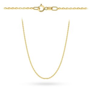 Łańcuszek złoty - splot rolo diamentowany 50 cm