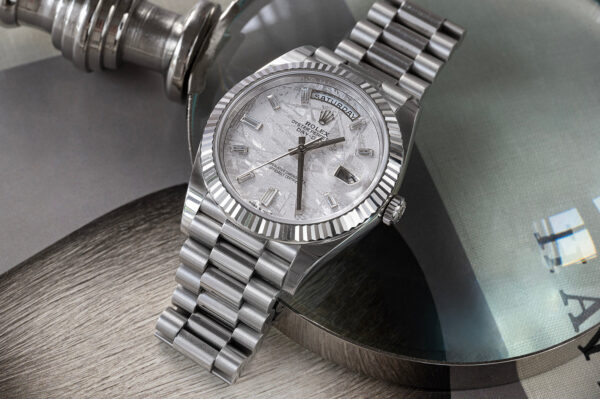 Rolex Day-Date Platinum with Arabic Numerals - obrazek 3