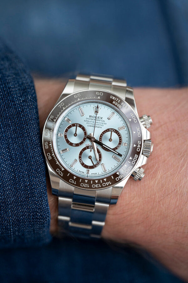 Rolex Daytona Platinum Baguette Dial - obrazek 4